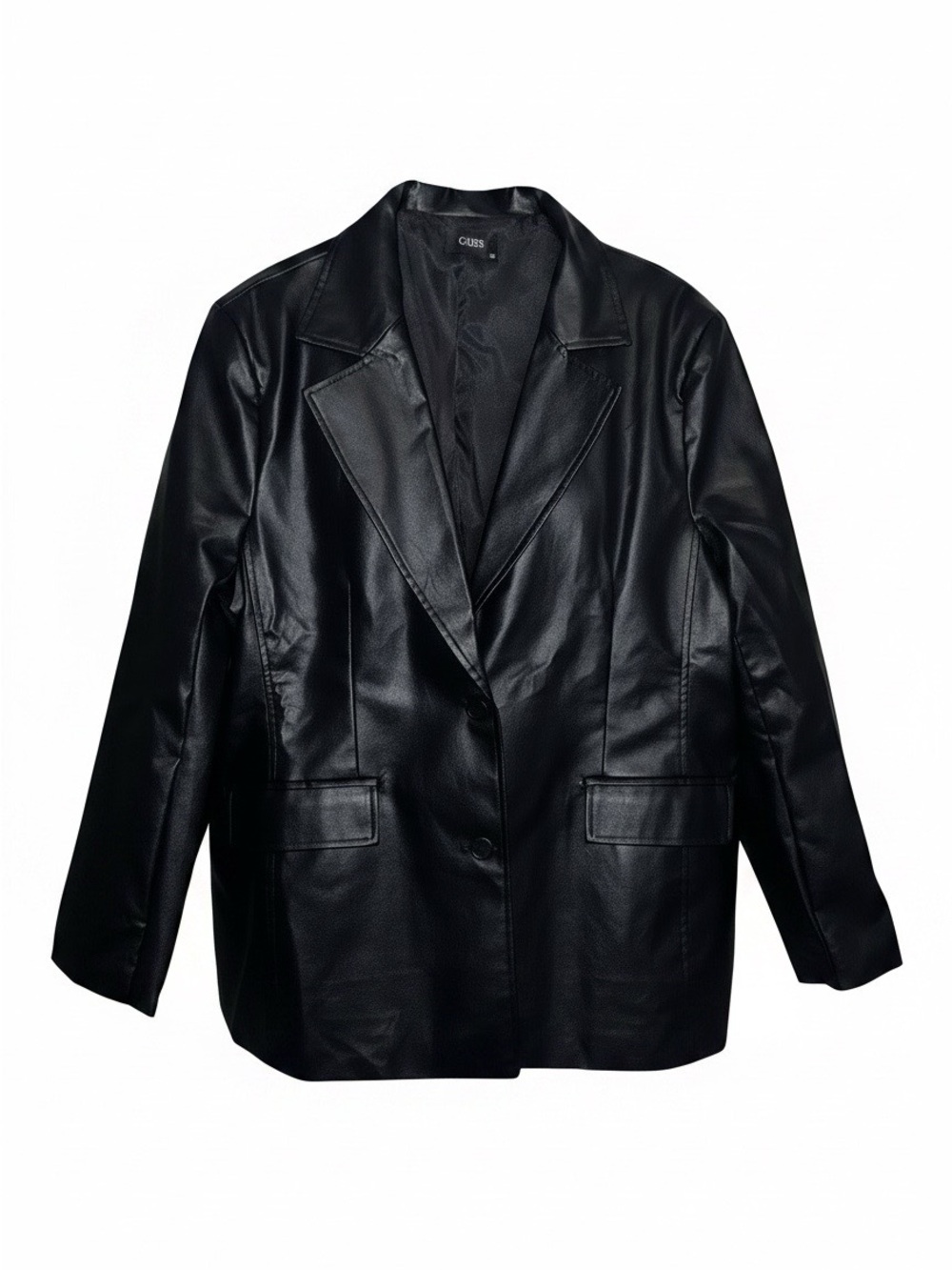 Cider Faux Leather Blazer Jacket